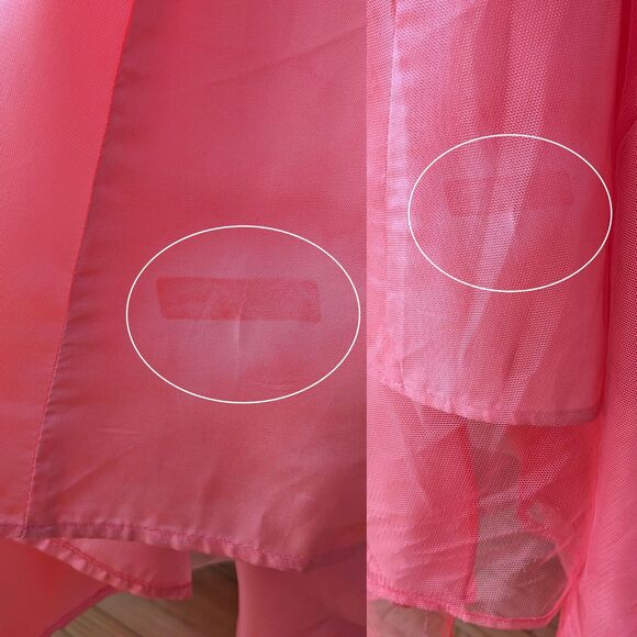 NWT Vintage Y2K Zum Zum Gown Prom Pink Netting Floral Glitter Size 3/4 - Picture 8 of 15